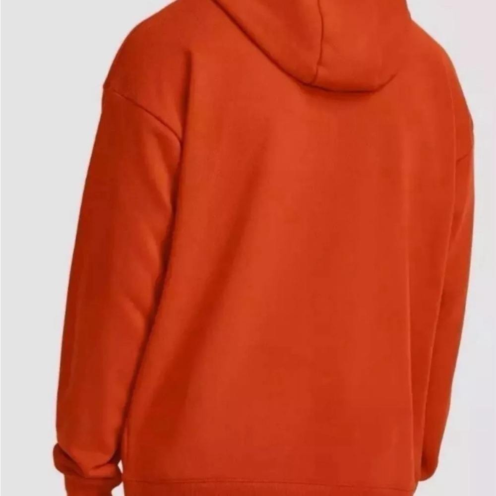 New Under Armour Project Rock Veterans Day Heavyweight Hoodie Orange Men's XL - Picture 3 of 9